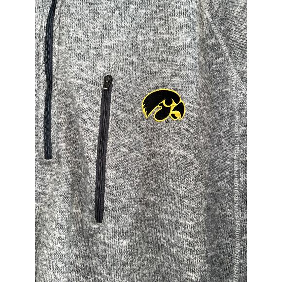 Iowa Hawkeyes 1/4 Zip Gray Men’s 2XL Pullover by Crable - Picture 2 of 7